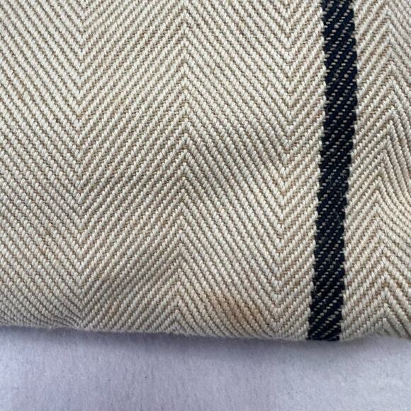 Vince Camuto Ulla-To Striped Tote Bag Purse Beach Summer Tan Beige/Blue - Picture 9 of 10